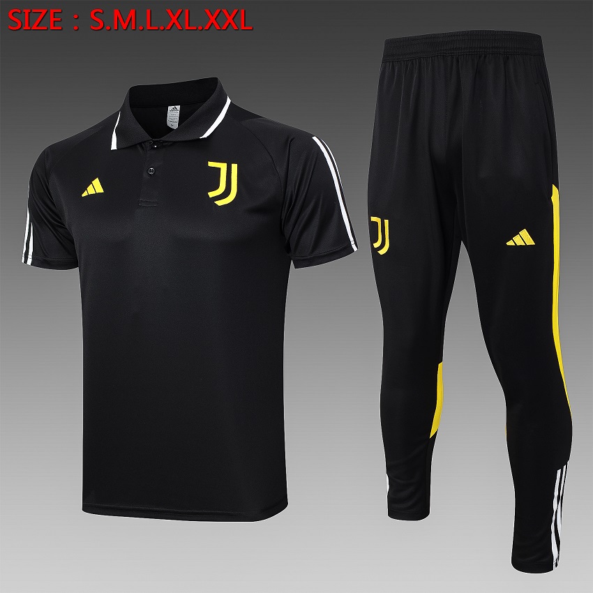 AAA Quality Juventus 23/24 Black/Yellow/White Training Kit Jerse